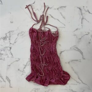 For love and lemons pink and purple dress